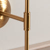 Brushed Aged Brass T Bar Wall Light