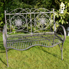 Ornate Antique Metal Bench