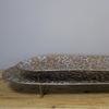 Multi Toned Embossed Brass Tray - 9104 - Uneeka