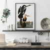 Black-Bellied Darter Birds Framed Art Print - Lifestyle Vintage Prints at Uneeka