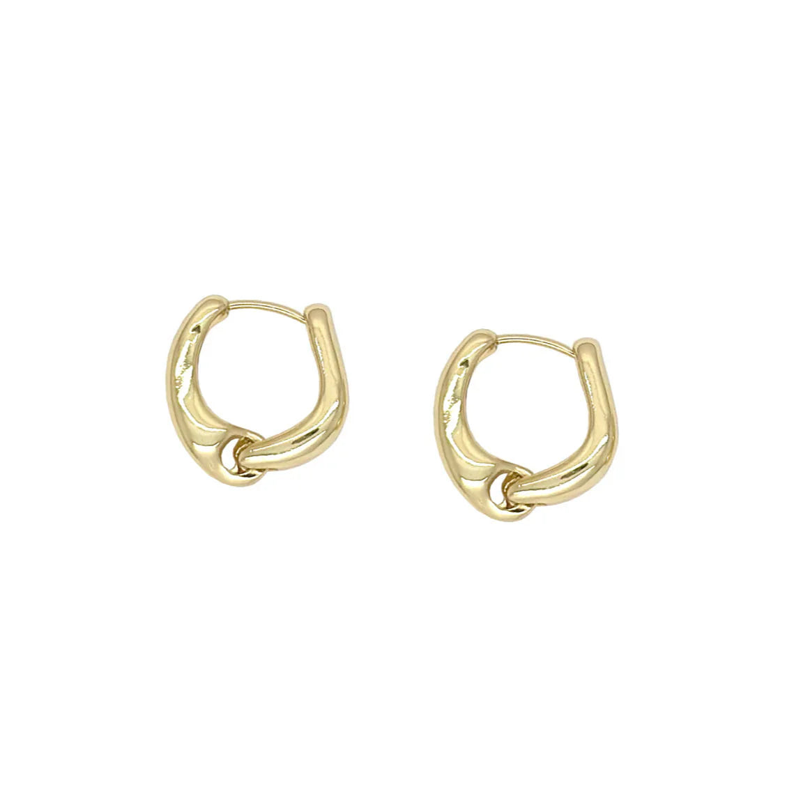 Knotted Hoop Clip Earrings - CE-4093-GD - Uneeka