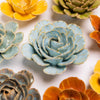 Ceramic Teal Peony Flower - FR0011 - Uneeka