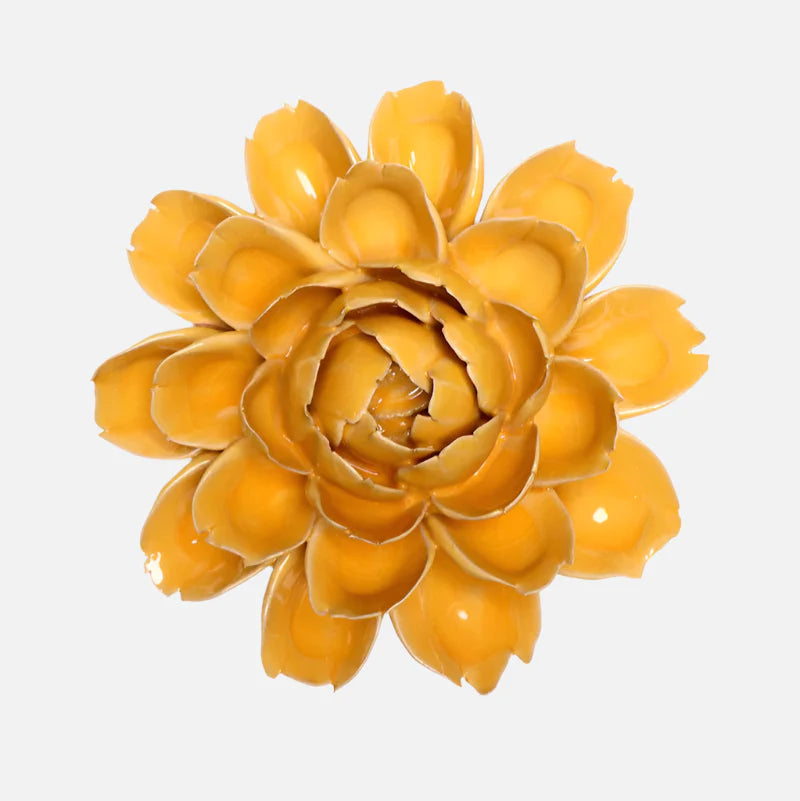 Ceramic Yellow Cabbage Flower - FR0014 - Uneeka