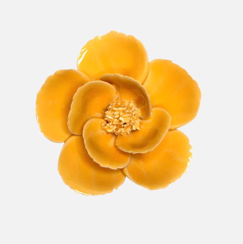 Ceramic Yellow Lotus Flower - FR0006 - Uneeka