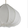 Cream Pear-Shaped Fabric Pendant - 2978743 - Uneeka