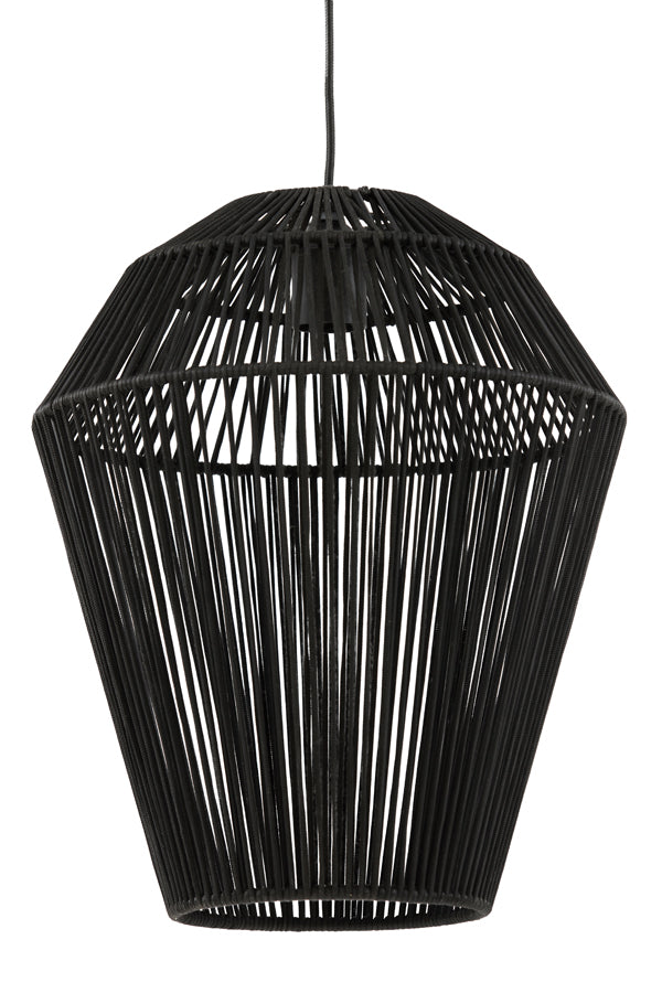 Deya Matt Black Metal Hanging Lamp