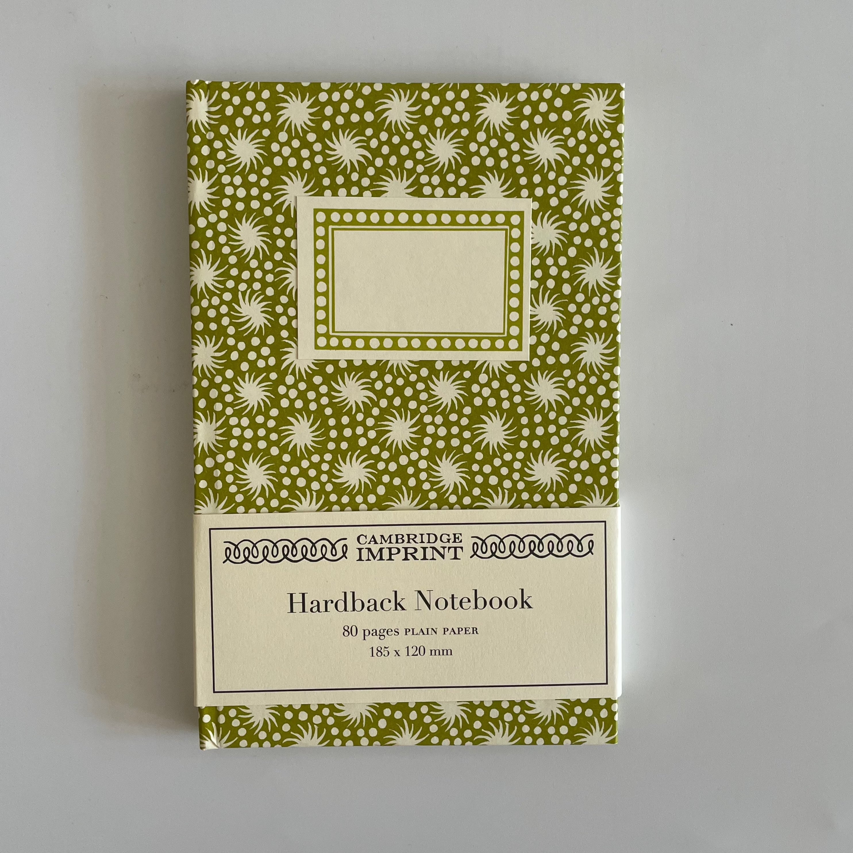 Animalcules Olive Green Plain Paper Hardback Slim Notebook - HNB ANI bawden green - Uneeka