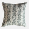Leafy Vine Stripe Print Cushion - Green - Uneeka