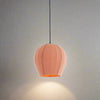 Light Pink Bouclé Textured Bell Pendant - Uneeka Lighting