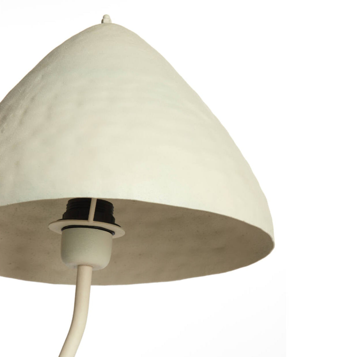 Matt Neutral Cream Cone Table Lamp - 1884443 - Lighting at Uneeka