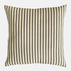 Narrow Brown Stripe Print Cushion - Yarn Striped, Micro Down cushion pad - Uneeka