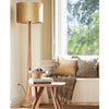 Oiled Brown Mango Wood Floor Lamp - Uneeka Lighting