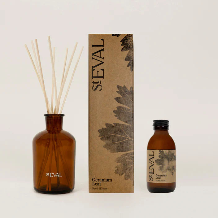 St Eval Reed Diffuser Geranium Leaf - F01170 - Uneeka