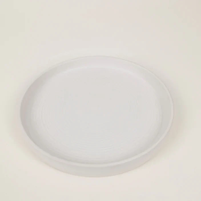 St Eval Chalk Ceramic Candle Plate - F01018 - Uneeka