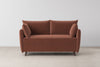 Swyft Model 08 2 Seater Sofa Bed - Made To Order -Brick Velvet - Uneeka