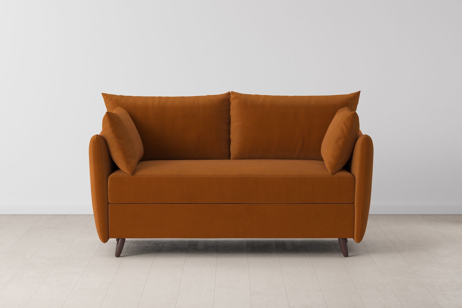 Swyft Model 08 2 Seater Sofa Bed - Made To Order -Bronze Eco Velvet - Uneeka