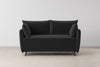 Swyft Model 08 2 Seater Sofa Bed - Made To Order - Charcoal Velvet - Uneeka
