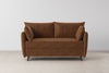 Swyft Model 08 2 Seater Sofa Bed - Made To Order - Faux Leather Chestnut - Uneeka