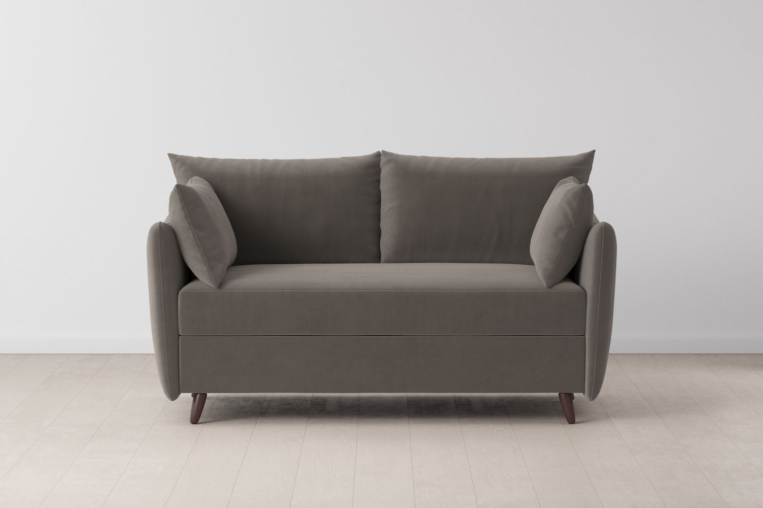 Swyft Model 08 2 Seater Sofa Bed - Made To Order - Elephant Velvet - Uneeka