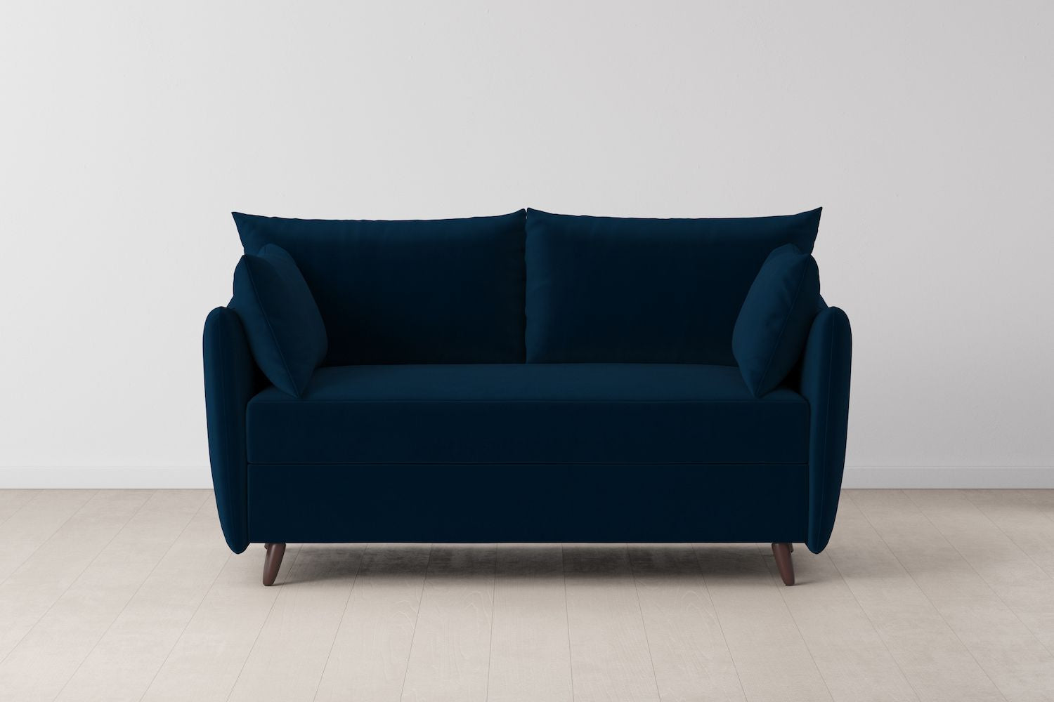 Swyft Model 08 2 Seater Sofa Bed - Made To Order - Indigo Eco Velvet - Uneeka