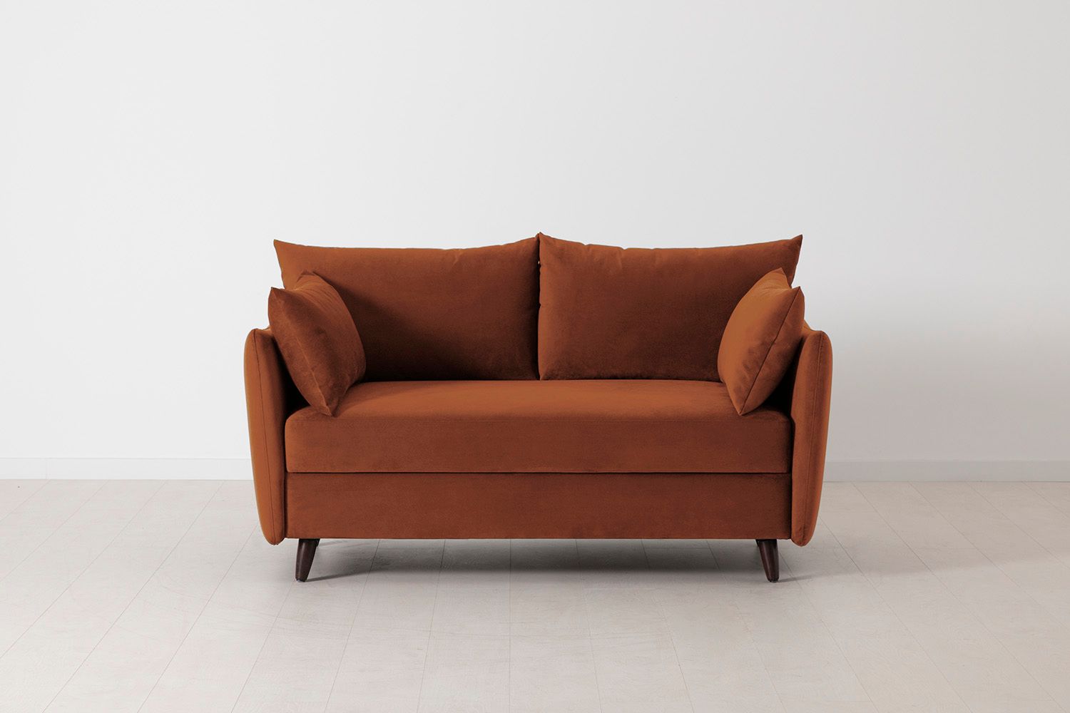 Swyft Model 08 2 Seater Sofa Bed - Made To Order - Umber Velvet - Uneeka
