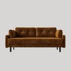 Swyft Model 04 3 Seat Double Sofa Bed - Ochre Mottled Velvet- Swyft at Uneeka