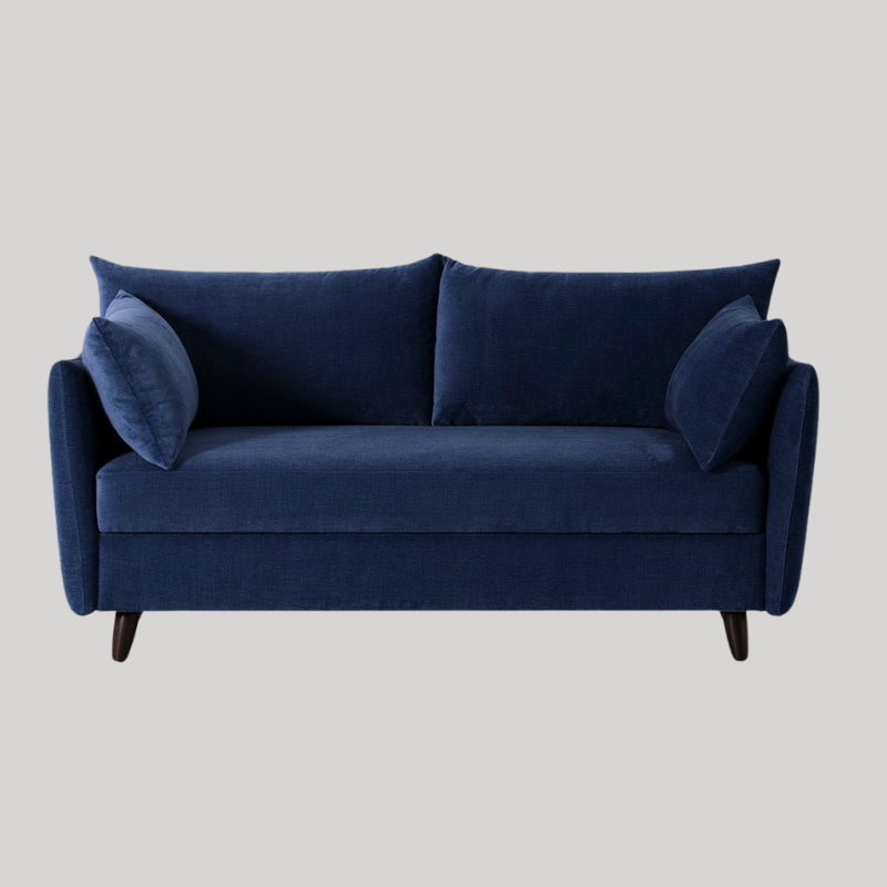 Swyft Model 08 2.5 Seater Sofa Bed - Navy Royal Velvet - King Size - Swyft at Uneeka