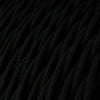 Twisted 3 Core Flex Electrical Cable Covered with Rayon in Black - XZ3TM04-B2B - Uneeka Lighting