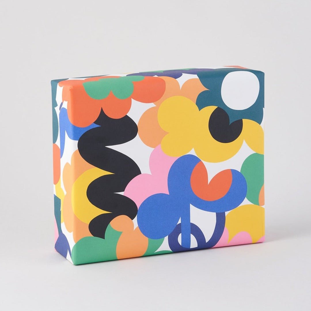Abstract Flowers Gift Wrap - WP113 - Uneeka