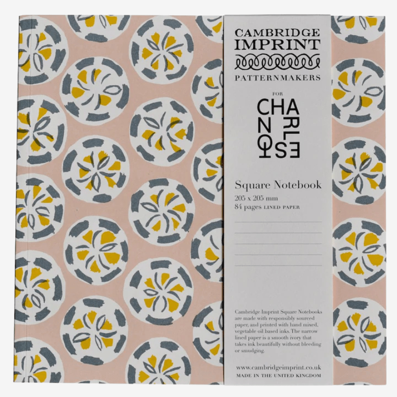 Abstract Roundel Lined Paper Square Notebook - SQN CHS roundel - Uneeka