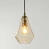 Amber Long Cone Textured Glass Hanging Lamp* - 2954790 - Uneeka