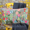 Amrita Velvet Rectangular Cushion - CC411 - Grey - Uneeka