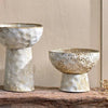 Anjuna Reactive White Glaze Decorative Standing Bowl - AB2901 - Uneeka