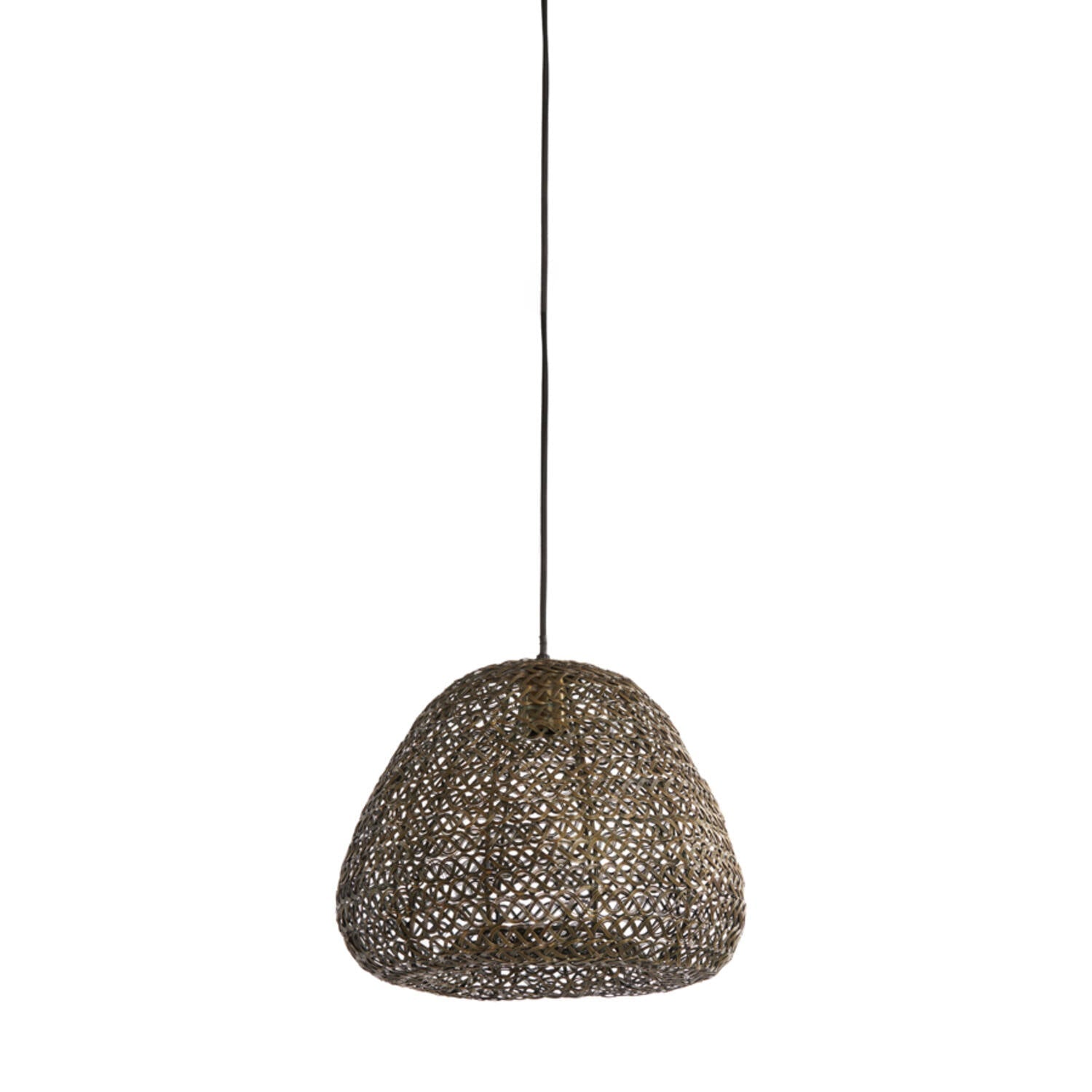 Antique Bronze Braided Metal Hanging Light - 2970118 - Uneeka