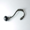 Antique Iron Albany Black and White Ceramic Tip Coat Hook - E136.WU - Uneeka