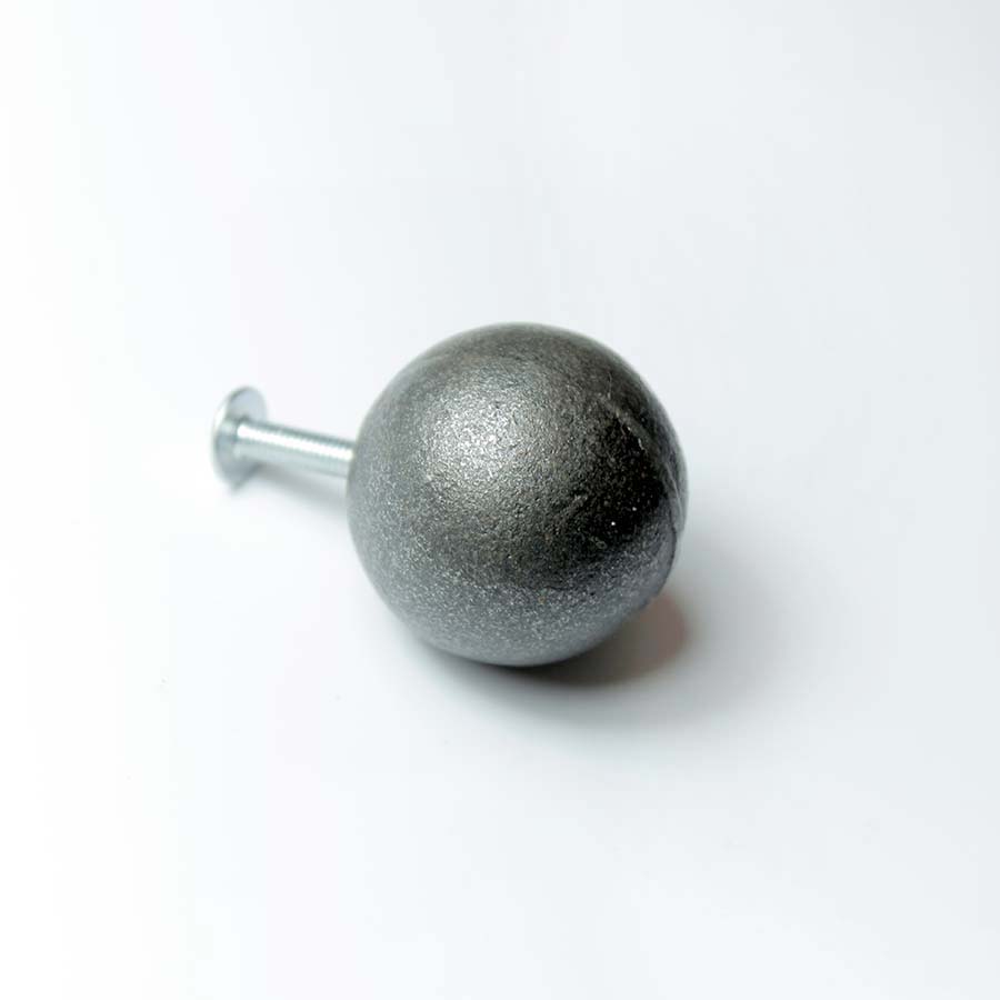 Antique Iron Eastburn Stem Style Ball Knob - 70.086J.AI.32 - Uneeka