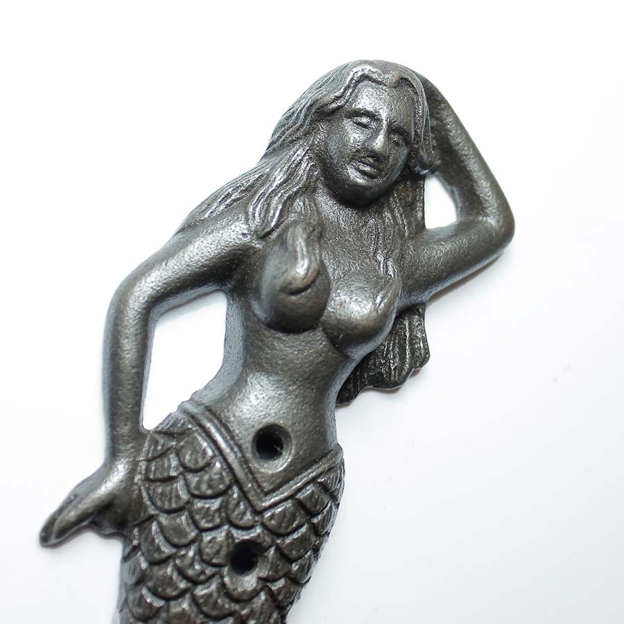 Antique Iron Mermaid Single Hook - 30.336M.AI.150 - Uneeka