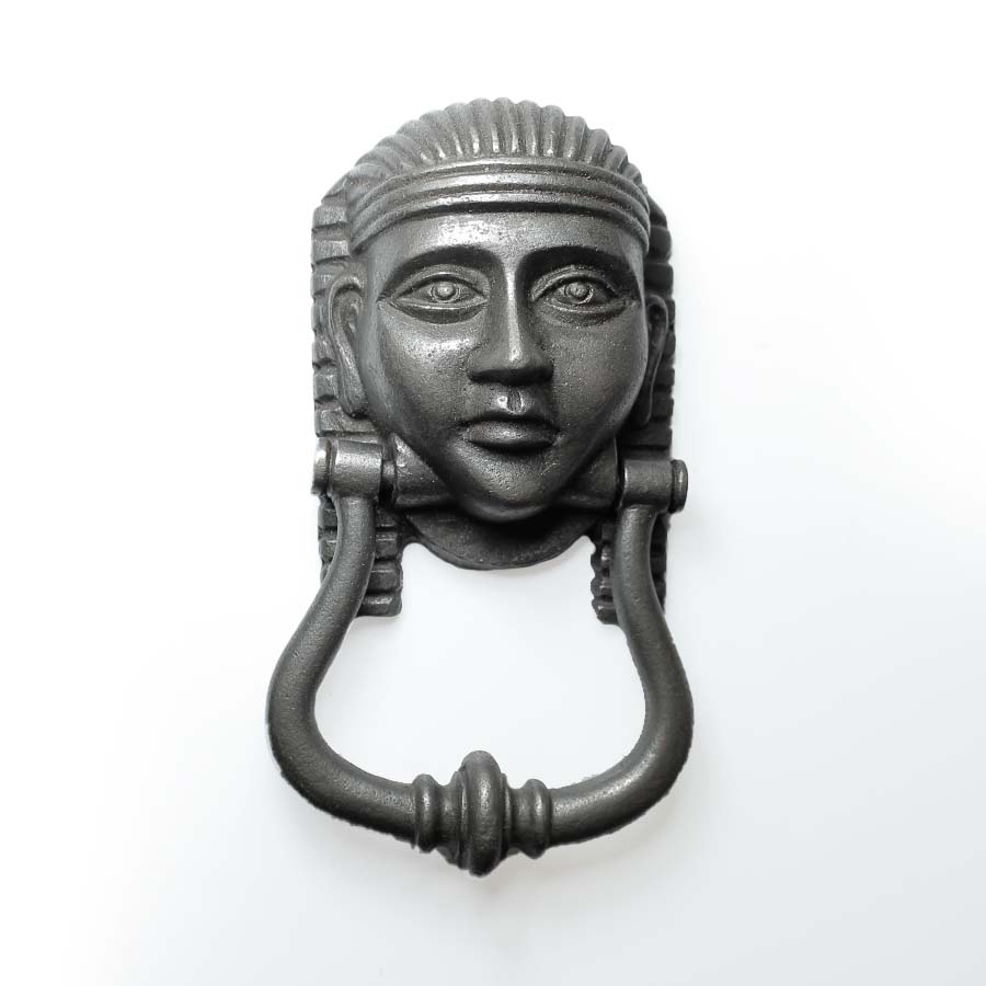 Antique Iron Tutankhamun Door Knocker - 01.357T.AI.180 - Uneeka