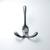 Antique Iron Victorian Triple Coat Hook - 49.336.AI.115 - Uneeka