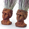 Antique Rust Classical Head Planter - MP19 - Uneeka