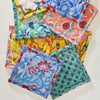 Assorted Colour Floral Block Print Quilted Coaster - CO2 - Uneeka