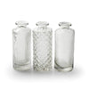 Assorted Pattern Mini Clear Bottle Vases - CV01051 - Uneeka