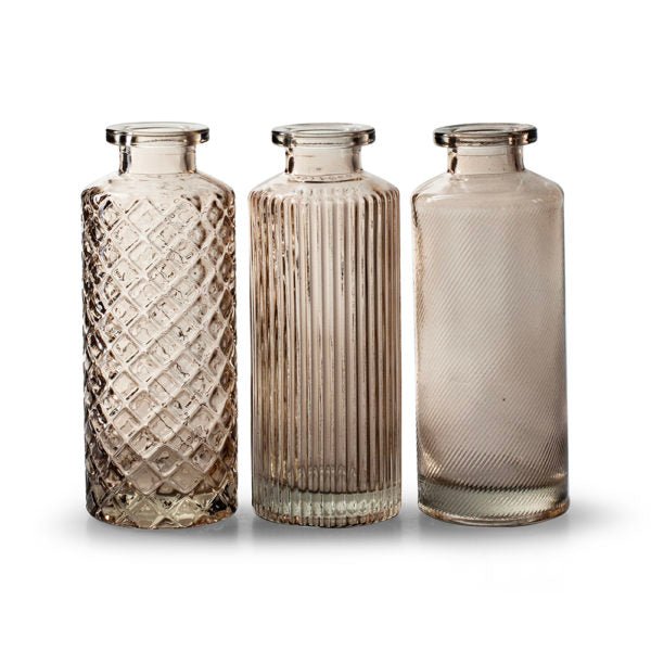 Assorted Pattern Mini Stone Bottle Vases - CV01077 - Uneeka
