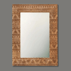 Aztec Design Carved Rectangular Wall Mirror - MR201 - Uneeka