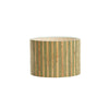 Bamboo & Green Jute Striped Lampshade - 3908976 - Uneeka