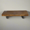 Basic Style Industrial Wooden & Metal Pipe Shelf - 9678 - Uneeka