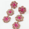 Beaded Three Drop Flower Earrings - EAR0920 - Uneeka