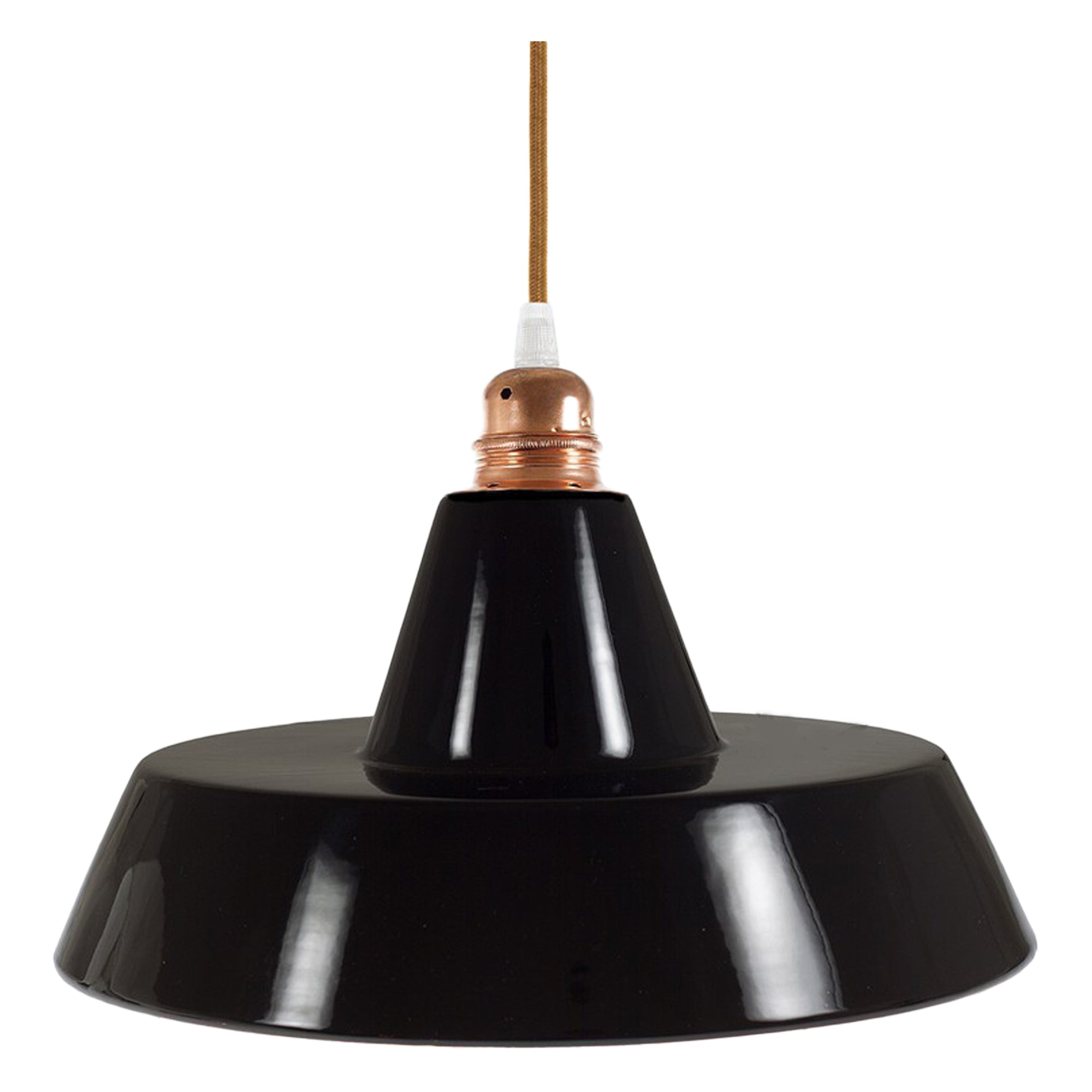 Black and Copper Industrial Ceramic Lampshade - EKPSNERA - Uneeka