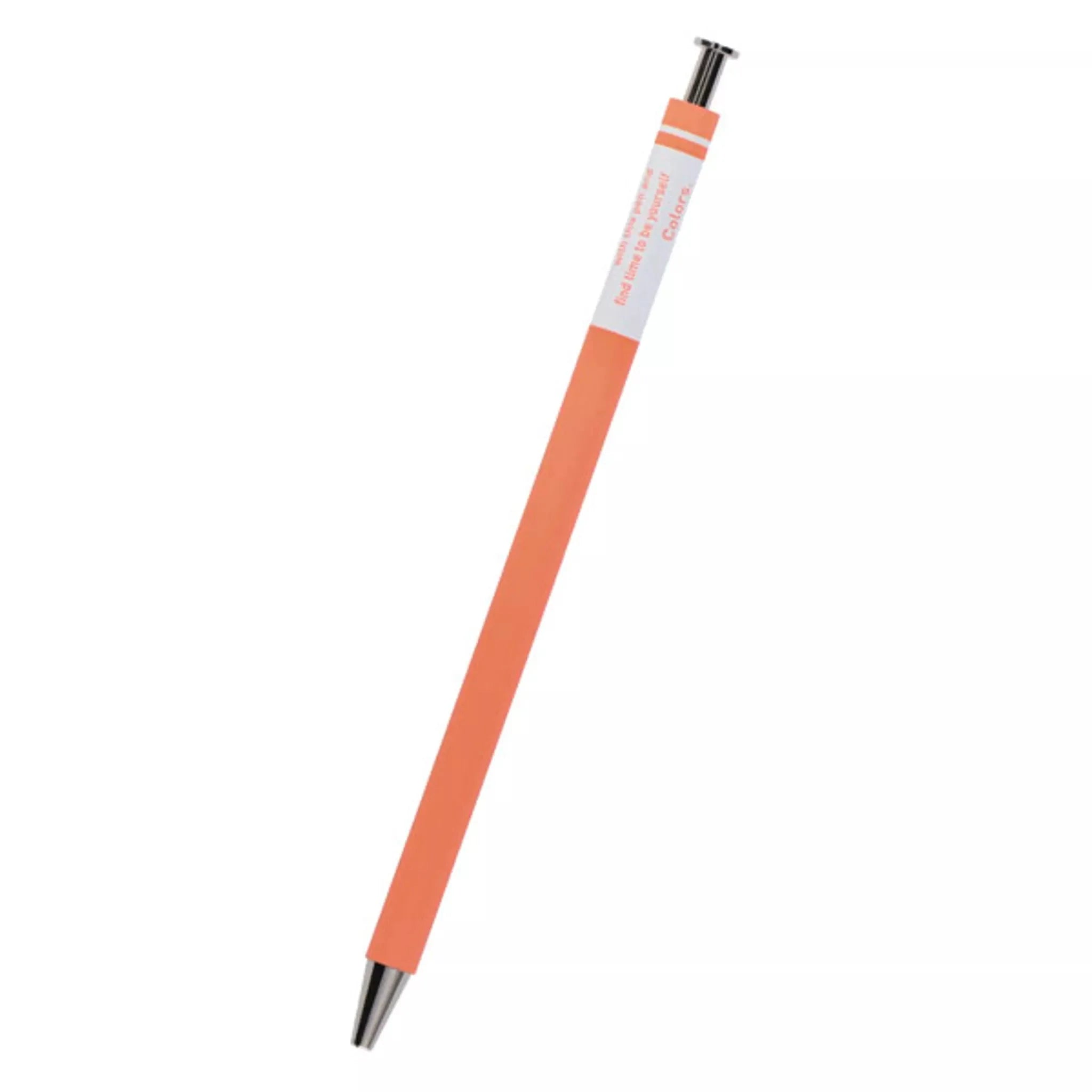 Black Gel Coloured Ballpoint Pen - CLO - BP01 - OR - Uneeka