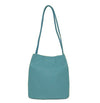 Block Colour Faux Leather Shoulder Handbag - 6773 - BLUE(PALEBLUE) - Uneeka